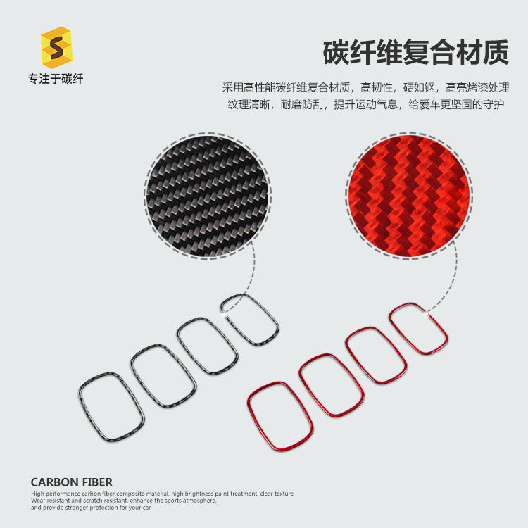 Epoxy Resin Carbon Fiber Air Vent Trim for MINI / MINI Countryman F60