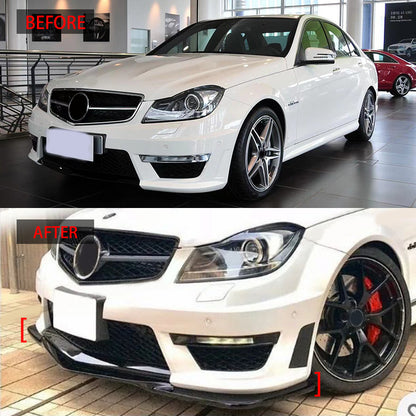 适用于2012-2014款W204 C63整体前铲ABS吹塑加厚