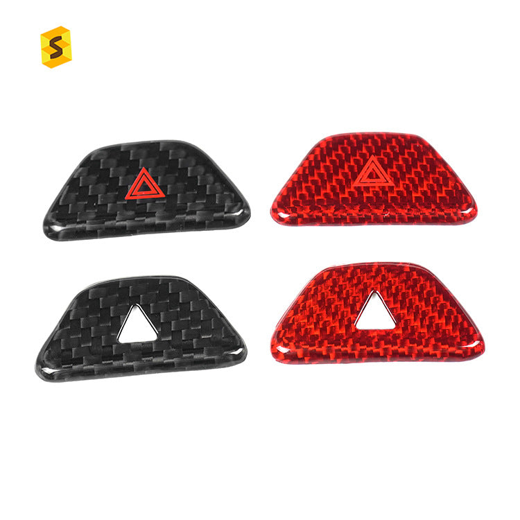 Carbon Fiber Hazard Warning Light Button Trim for Chevrolet Camaro / Chevrolet Camaro (2016+)