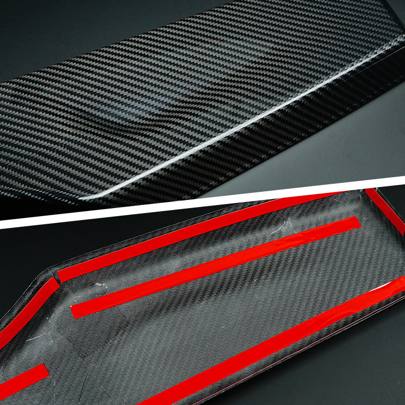Real Carbon Fiber Trunk Trim Panel for Fiat 500 Abarth
