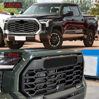 适用于2022-2025款丰田坦途TUNDRA改装TRD款中网ABS材质替换安装