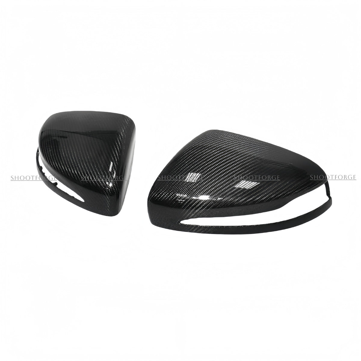 适用奔驰G级W464改装升级AMG碳纤维后视镜替换款 干碳倒车镜壳
