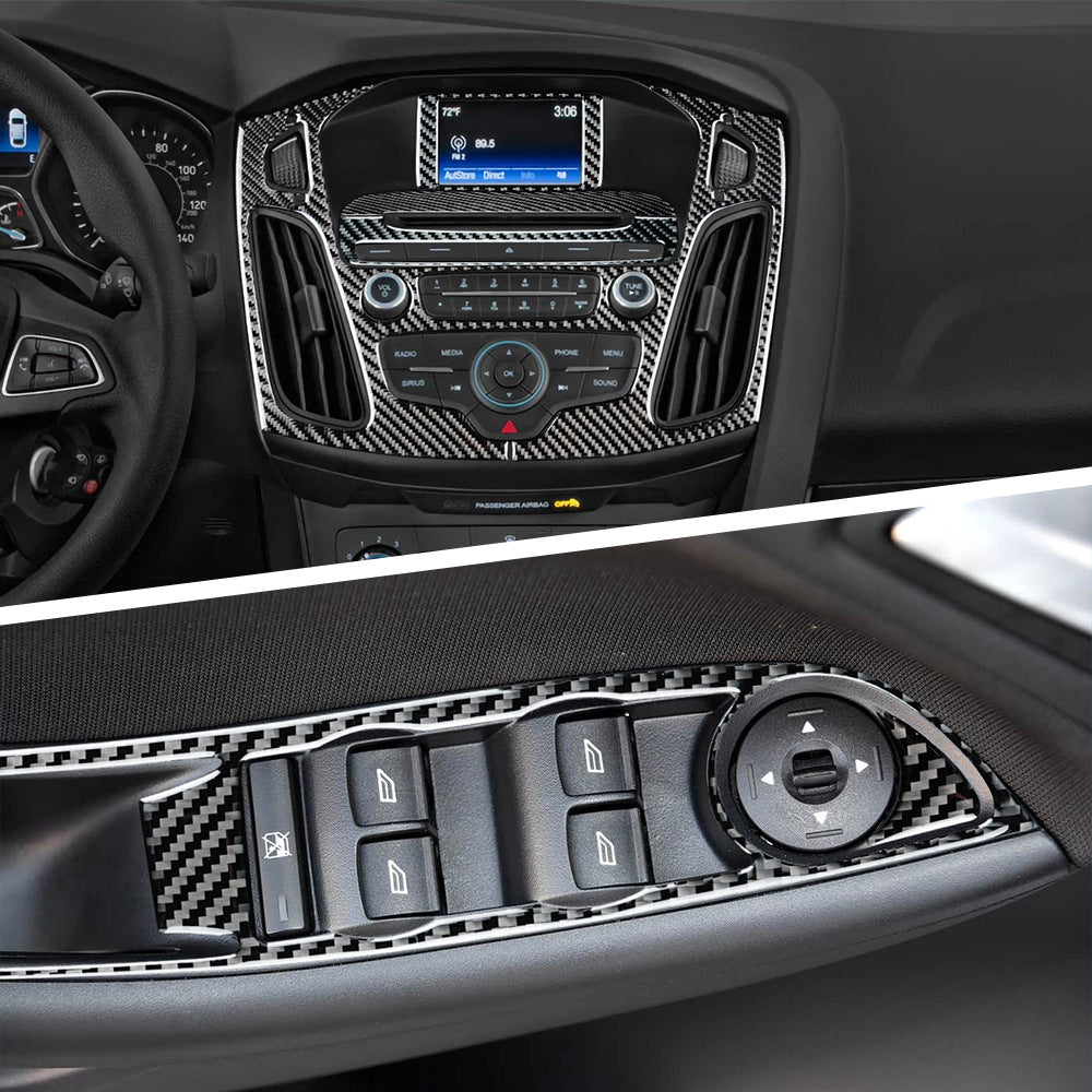 Epoxy Resin Carbon Fiber Decorative Trim Kit for Ford Focus (2015 - 2018)
