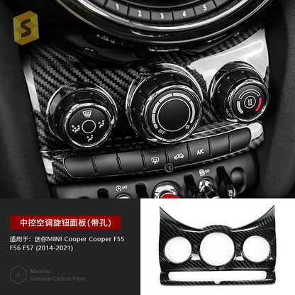 Real Carbon Fiber AC Knob Panel Trim for MINI Cooper F55 (2014 - 2021)