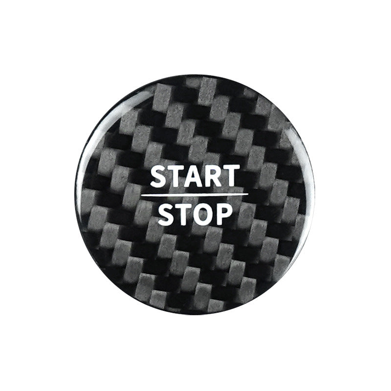 Real Carbon Fiber Push-Start Button Trim for Mercedes-Benz EQE / EQS (2023 - 2025)