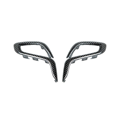 3×3 3K Twill Dry Carbon Fiber Gear Shift Knob Side Trim Cover for BMW F90 M5 F91 F92 F93 M8 F97 X3M F98 X4M F95 X5M F96 X6M | Stick-On