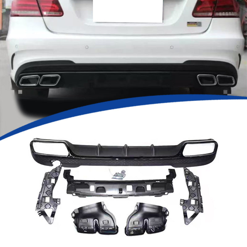 适用于2013-2015款奔驰运动款E级W212改E63款后唇尾喉