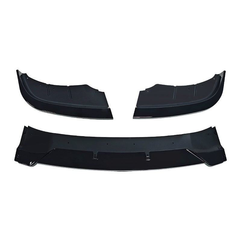 Standard 3-Section Front Lip Spoiler for BMW 5 Series F10 (2014 - 2016), Glossy Black