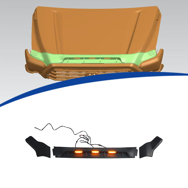 LED Illuminated 3-Section Mud Flaps for Toyota Tacoma (2024 - 2026)