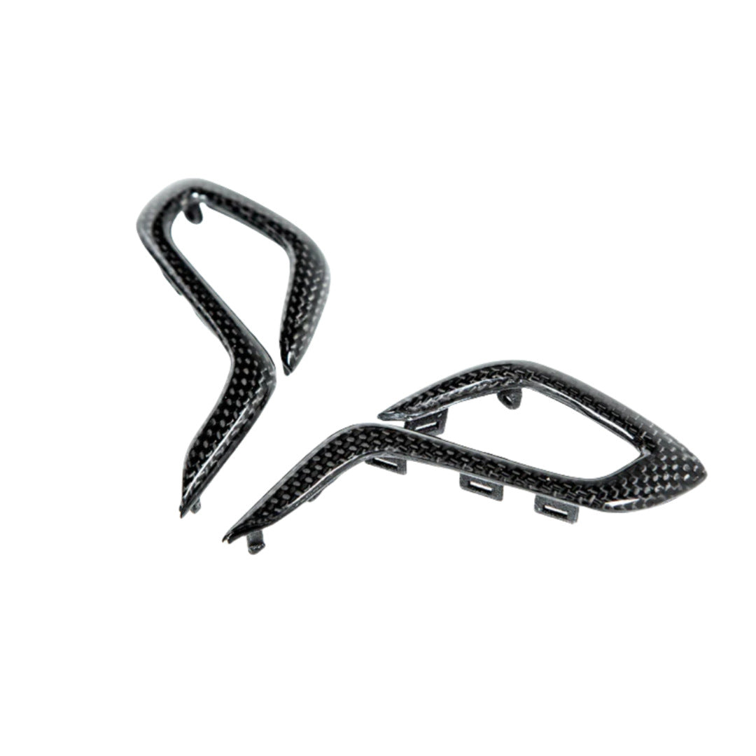 3×3 3K Twill Dry Carbon Fiber Gear Shift Knob Side Trim Cover for BMW F90 M5 F91 F92 F93 M8 F97 X3M F98 X4M F95 X5M F96 X6M | Stick-On