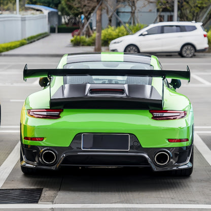 适用保时捷911改装升级GT2RS干碳纤维尾翼991.1.2改装尾翼大包围