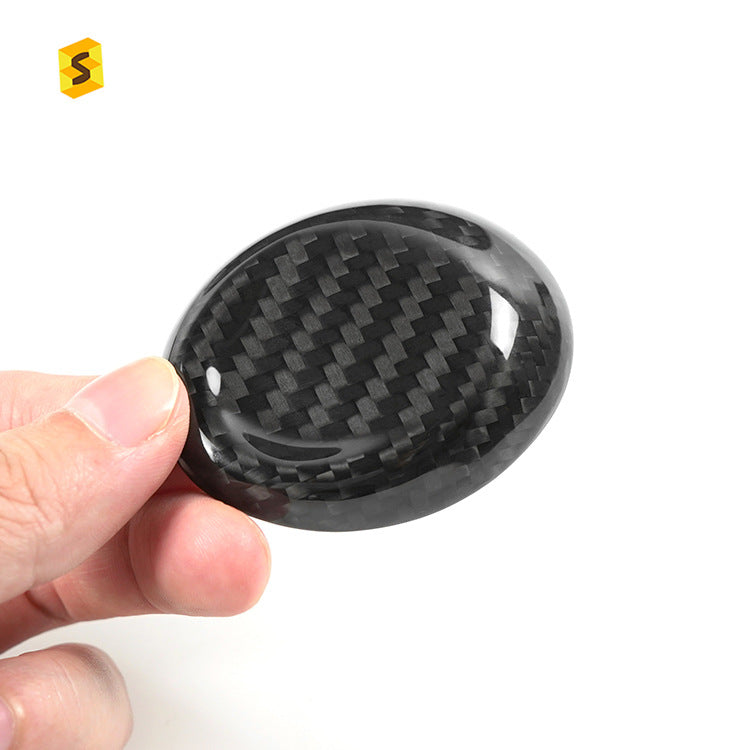 Real Carbon Fiber Gear Shift Knob Top Cover for Chevrolet Camaro