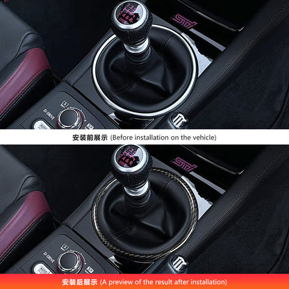 Real Carbon Fiber Gear Panel Frame Trim for Subaru WRX STI (2015 - 2021)