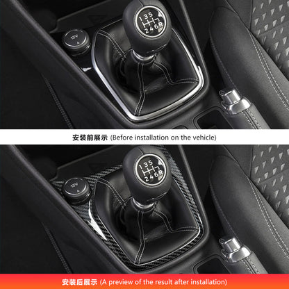 Real Carbon Fiber Gear Shift Panel Frame for Ford Fiesta ST (2018 - 2023) / Ford Fiesta ST MK8 / 8.5 (3-Door)
