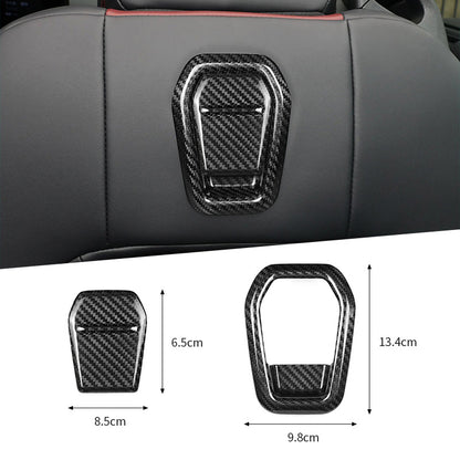 Real Carbon Fiber Seat Release Handle Trim for Ford Mustang (2024)