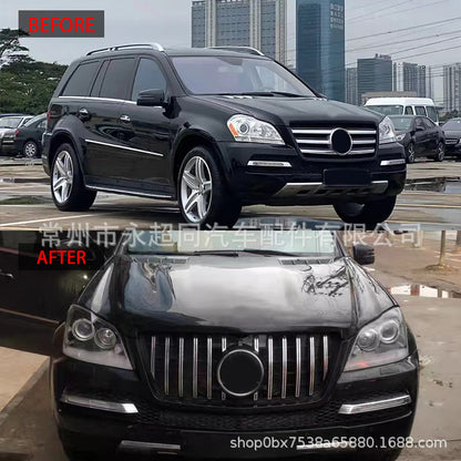 适用于2010-2012款GL级X164原车三横杠改装GT款中网ABS材质