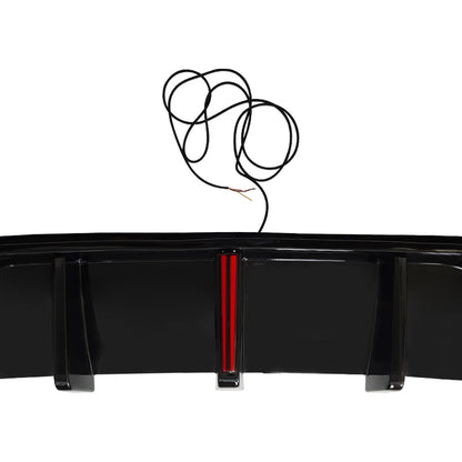 Competition Rear Diffuser Lip for BMW 4 Series G22 (2020 - 2026), Glossy Black