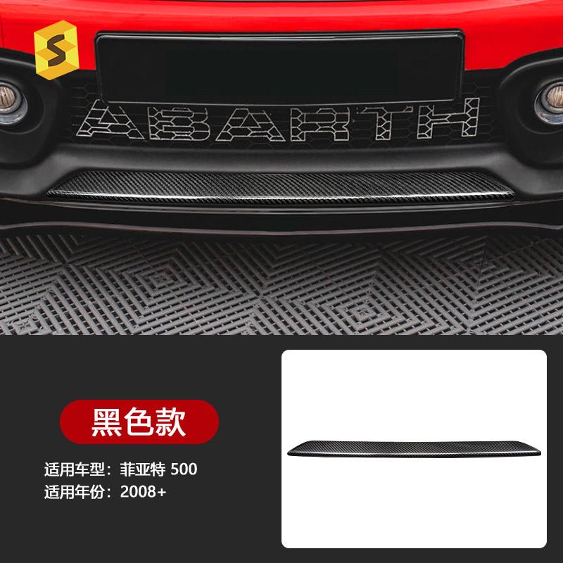 Real Carbon Fiber Front Bumper Lip Trim for Fiat Abarth 500 / 595