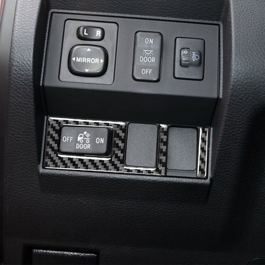 Carbon Fiber Headlight Switch Ring for Toyota Tundra XK50 (alternate view 2)