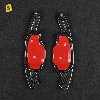 Carbon Fiber Steering Wheel Shift Paddle Cover for Chevrolet Camaro / Buick / Cadillac XT5