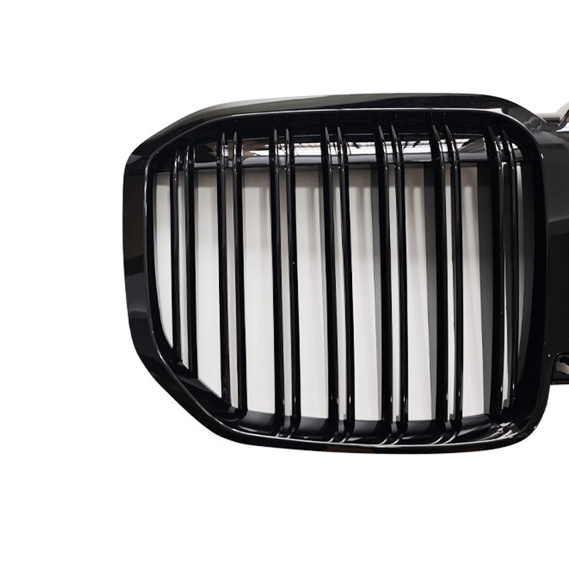 Double-Slat Front Grille for BMW X7 G07 (2020 - 2022), Glossy Black