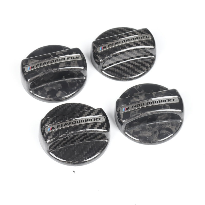 3×3 3K Twill Dry Carbon Fiber Fuel Tank Cap Cover Trim for BMW F & G Chassis Series | Stick-On Decorative Cover