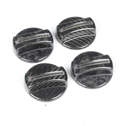 3×3 3K Twill Dry Carbon Fiber Fuel Tank Cap Cover Trim for BMW F & G Chassis Series | Stick-On Decorative Cover