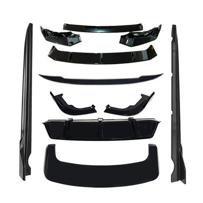 Blacked-Out 4-Section Front Lip Spoiler for BMW X5 G05 (2019 - 2022)