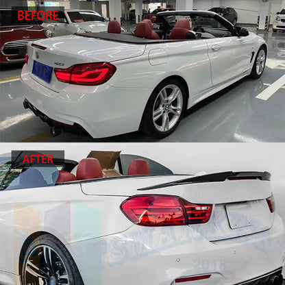 M4-Style Convertible Rear Wing Spoiler for BMW 4 Series F33 (2013 - 2019), Glossy Black