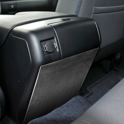 Prepreg Dry Carbon 3*3 3K Real Carbon Fiber Rear Seat Air Vent Anti-Kick Panel Trim for Toyota Tundra XK50 Facelift (2014-2021)