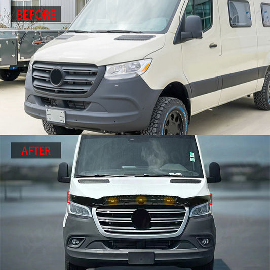 Illuminated 3-Section Mud Flaps for Mercedes-Benz Sprinter (alternate view 2)