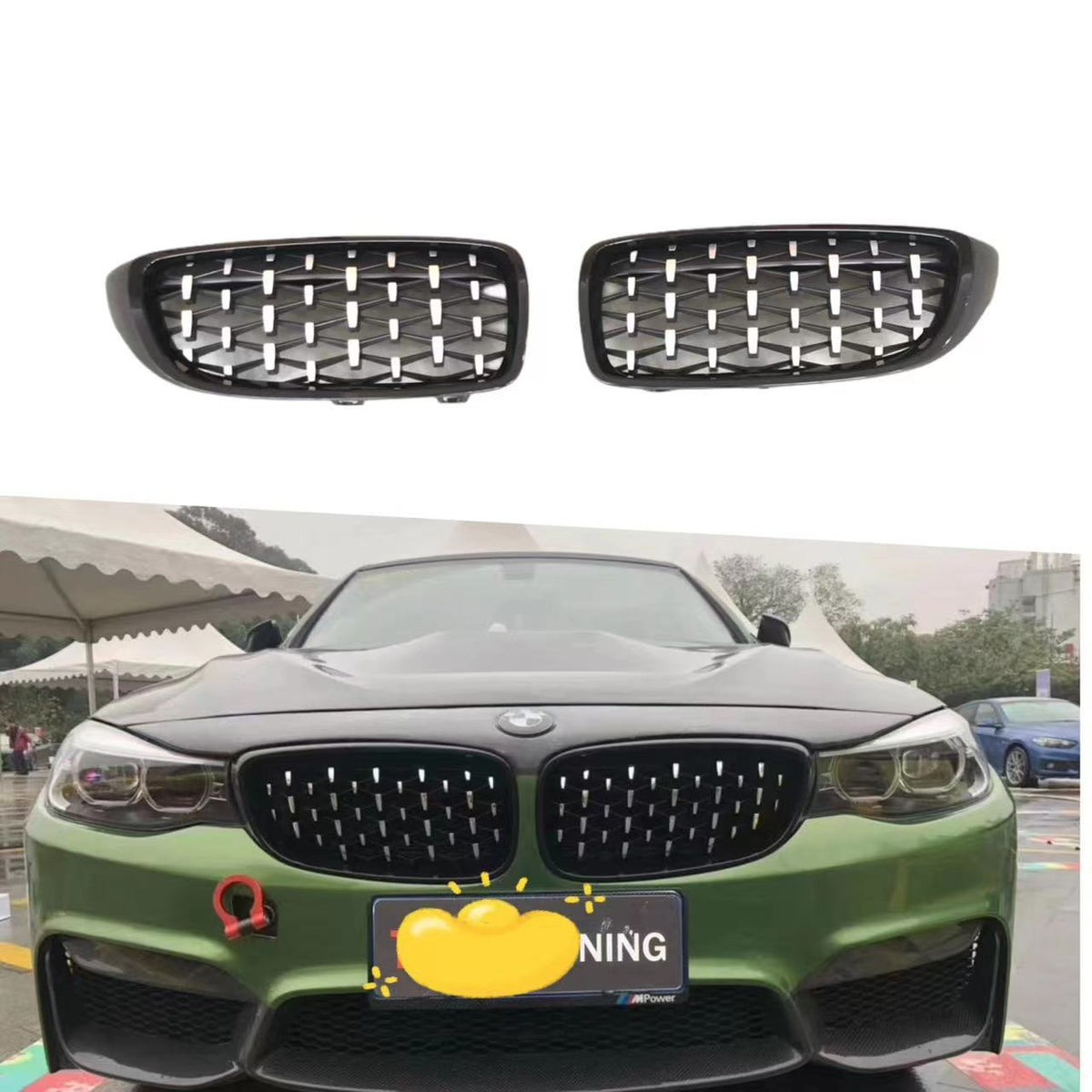 Meteor Front Grille for BMW / BMW 3 Series F34 (2013 - 2019), Meteor