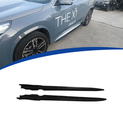 Blacked-Out Side Skirts for BMW X1 U11 (2023 - 2026), Glossy Black