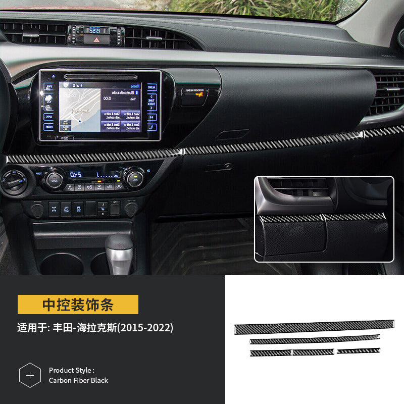 Epoxy Resin Carbon Fiber Interior Trim Kit for Toyota Hilux (2015 - 2022)