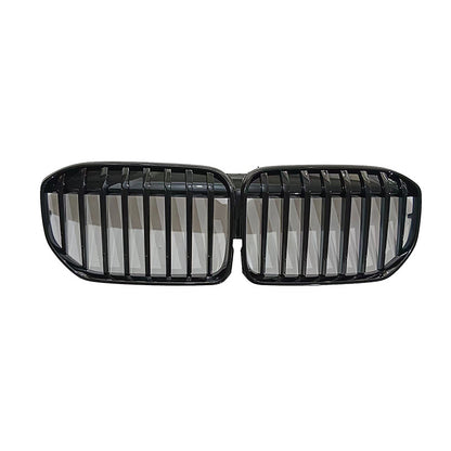 MP-Style Single-Slat Front Grille for BMW 7 Series G12 (2019 - 2022), Glossy Black