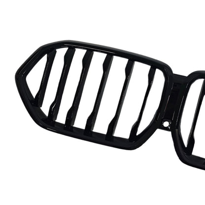 Single-Slat Front Grille for BMW X6 G06 (2023 - 2026), Glossy Black