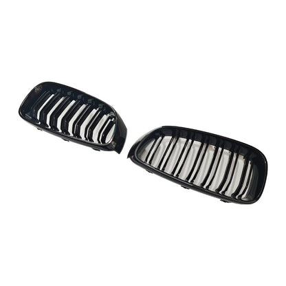 Double-Slat Front Grille for BMW / BMW 3 Series F34 (2013 - 2019), Glossy Black