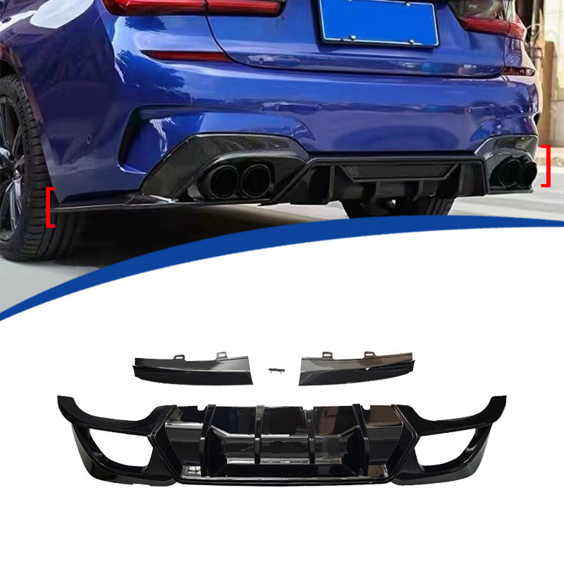 Illuminated Competition Rear Diffuser Lip for BMW 3 Series G20 (2019 - 2022)