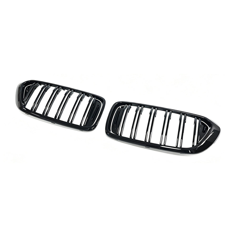 Double-Slat Front Grille for BMW 6 Series GT G32 (2018 - 2020), Glossy Black