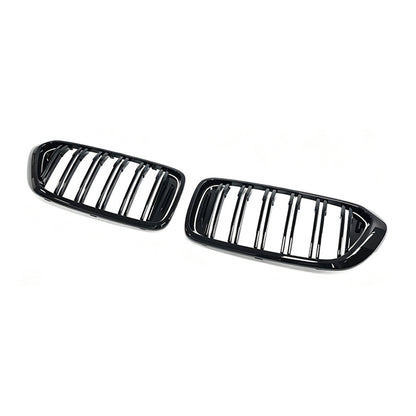 Double-Slat Front Grille for BMW 6 Series GT G32 (2018 - 2020), Glossy Black