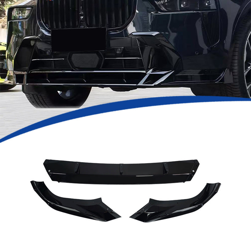 Blacked-Out Sport Front Lip Spoiler for BMW X7 G07 (2023 - 2026)