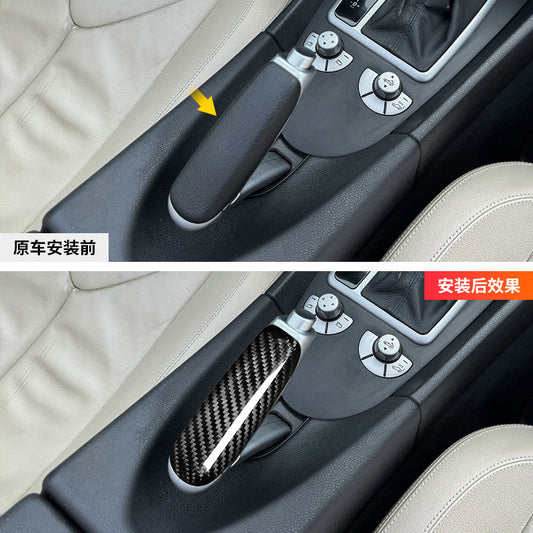 Real Carbon Fiber Handbrake Trim Cover for Mercedes-Benz SLK (2004 - 2010)