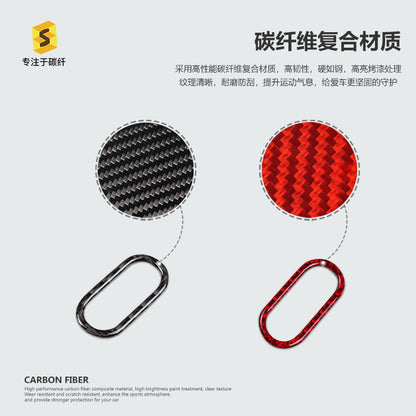 Epoxy Resin Carbon Fiber Hazard Light Button Trim for MINI / MINI F-Series