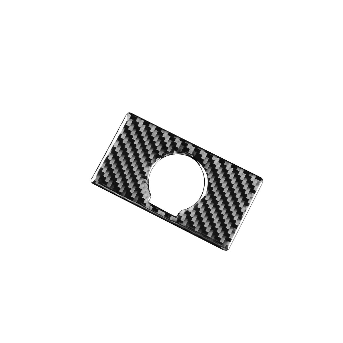 Prepreg Dry Carbon 3*3 3K Carbon Fiber Rear Seat Cigarette Lighter Switch Cover Trim for Toyota Tundra XK50 Facelift (2014-2021)