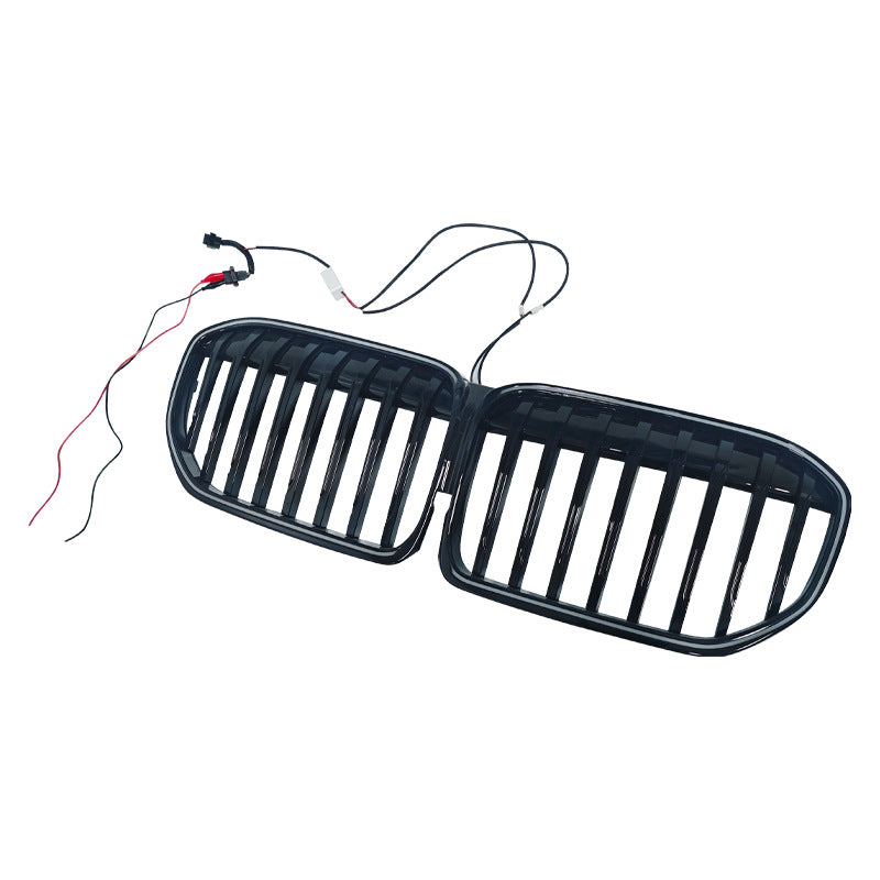LED Illuminated Single-Slat Front Grille for BMW 7 Series G12 (2019 - 2022), Glossy Black