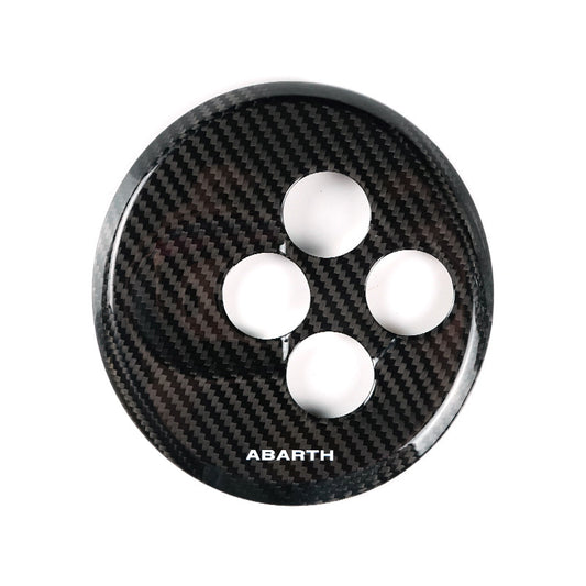 Carbon Fiber Electronic Gear Selector Panel Trim for Fiat (alternate view 5)
