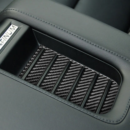 Prepreg Dry Carbon 3*3 3K Real Carbon Fiber Interior Armrest Box Slot Mat Trim for Toyota Tundra XK50 Facelift (2014-2021)