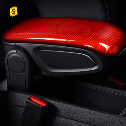 Real Dry Carbon Fiber Armrest Console Trim for MINI / MINI F60