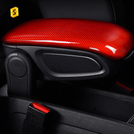 Real Dry Carbon Fiber Armrest Console Trim for MINI F60 (alternate view 4)