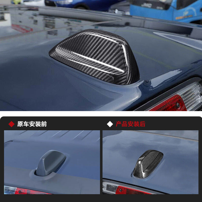 Real Carbon Fiber Antenna Cover for Dodge Durango / Ram